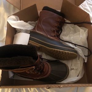 L.L. Bean Snow Boots with Tumbled Leather
